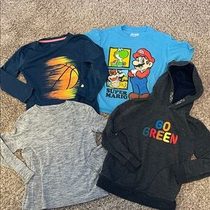 Boys Small Cat & Jack Shirt Bundle